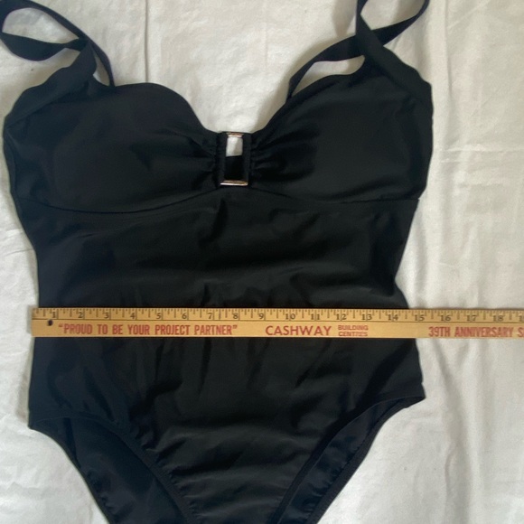 Cole Of California Women's black one piece bathing suit size 12 Beach Resortwear - Picture 12 of 14